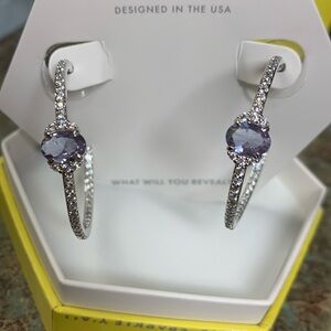 Large hoops. Light Amethyst